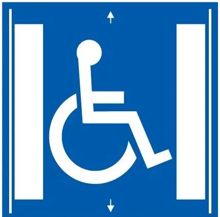 Disabled platform sign